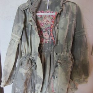 Free People Camo Parka Size 6